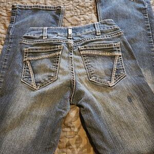 Ariat Women's Medium Blue Bootcut Jeans with Contrast Stitching Size 28/31